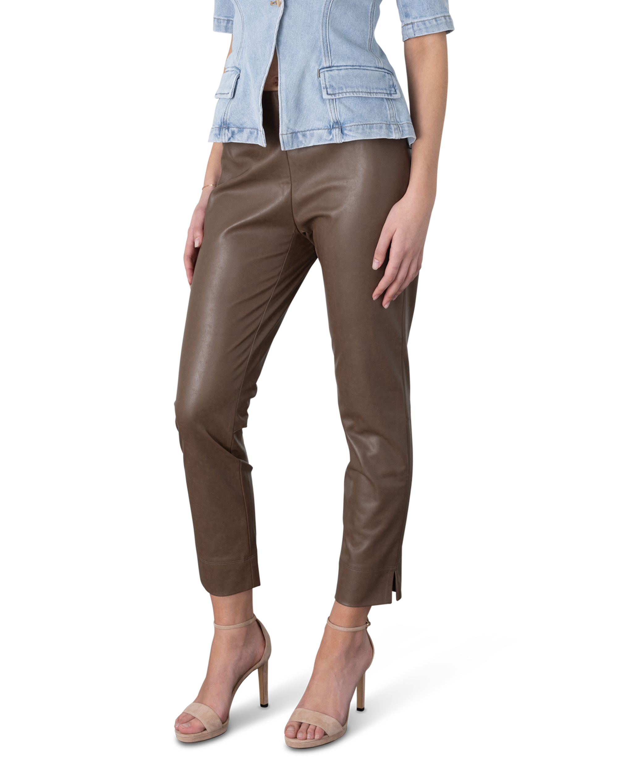 Sabrina Faux Nappa Leather Pant