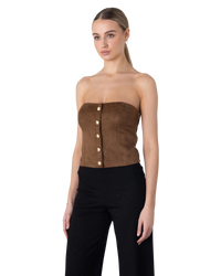 Generation Love Brea Vegan Suede Vestier Top