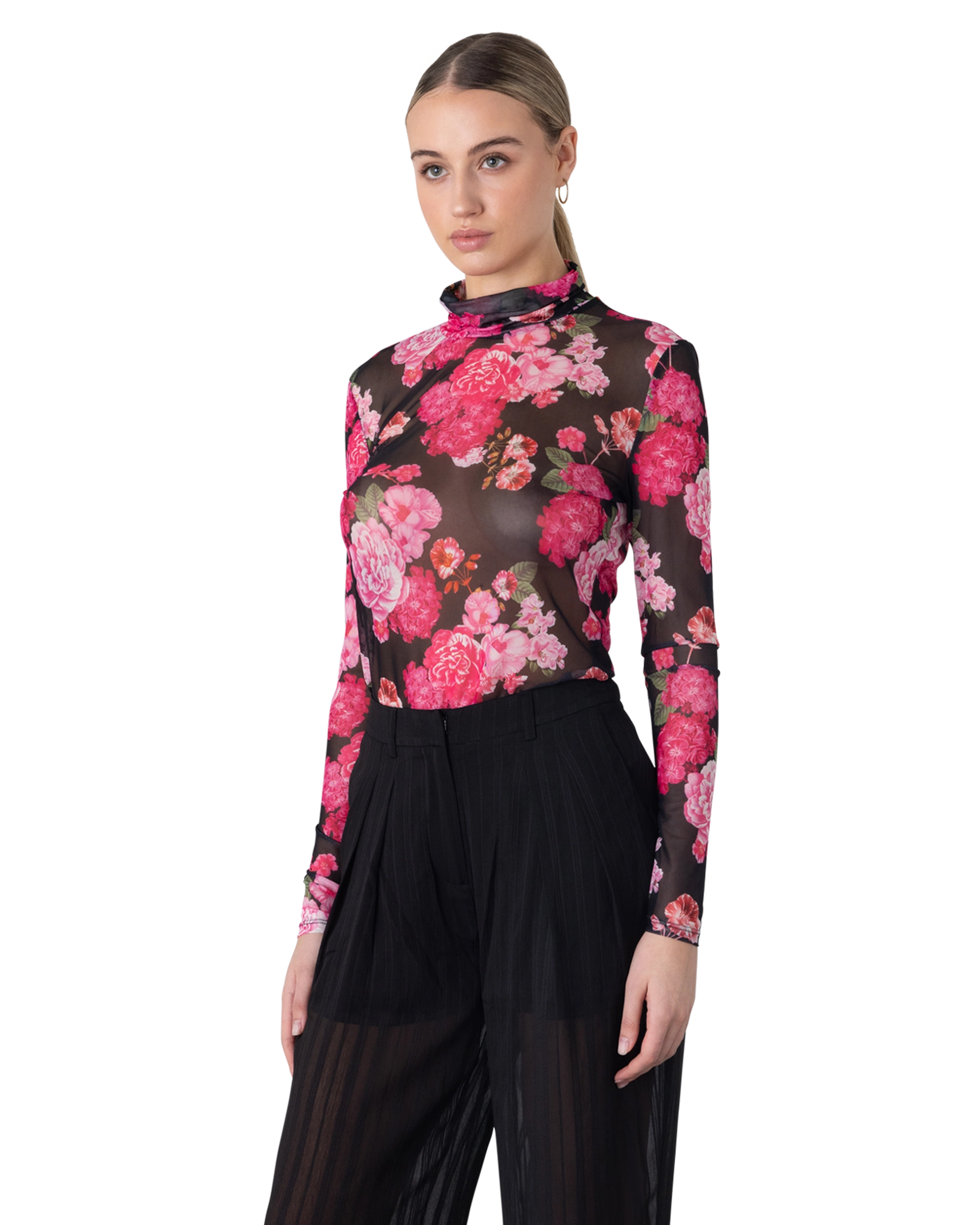 Generation Love Tyla Mesh Floral Top