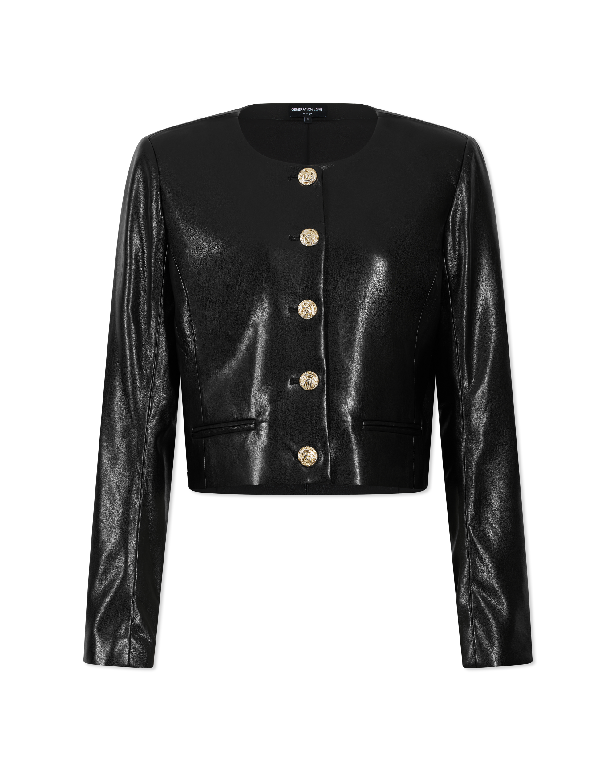 Marko Vegan Leather Blazer