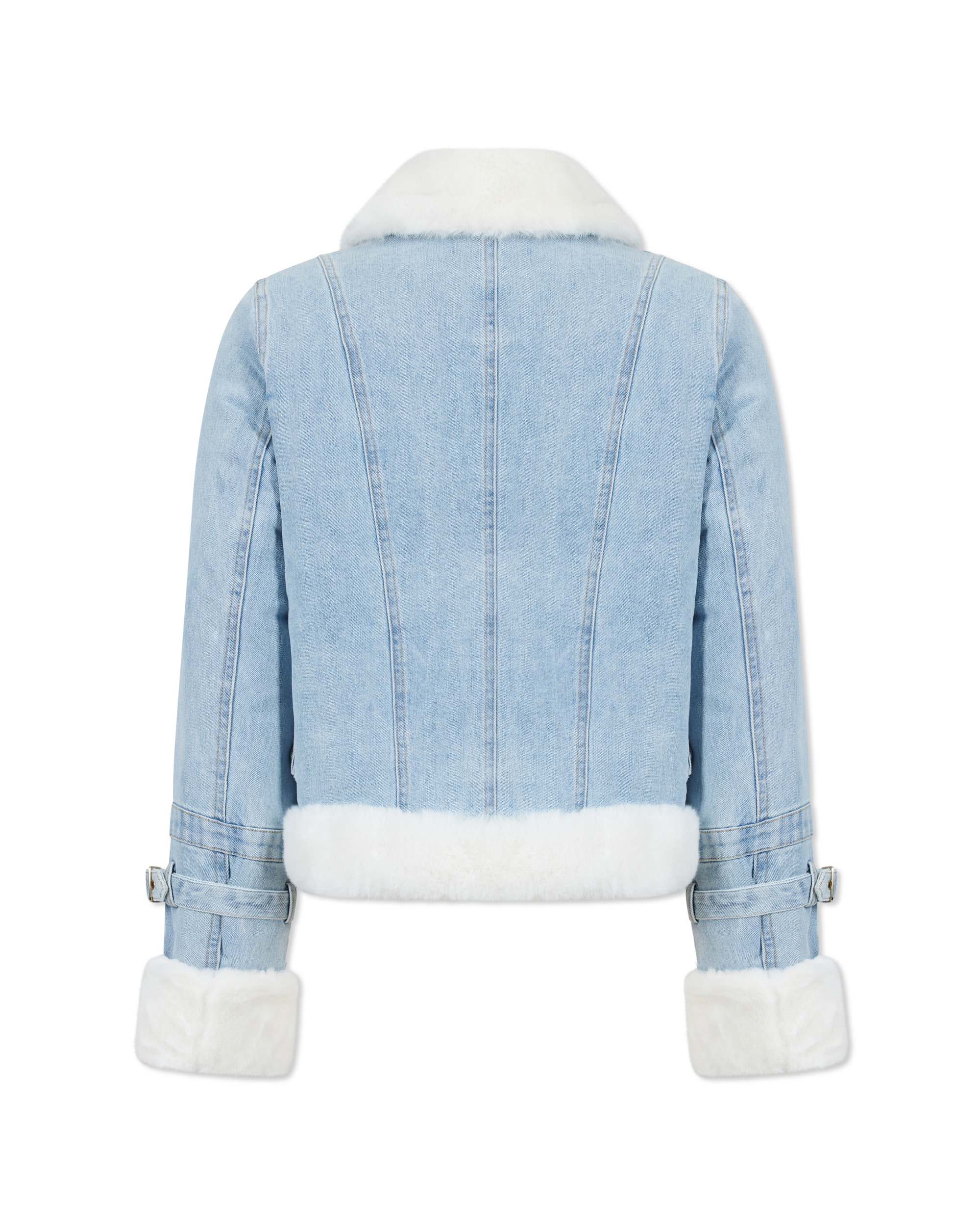 Jude Denim Faux Fur Combo Jacket