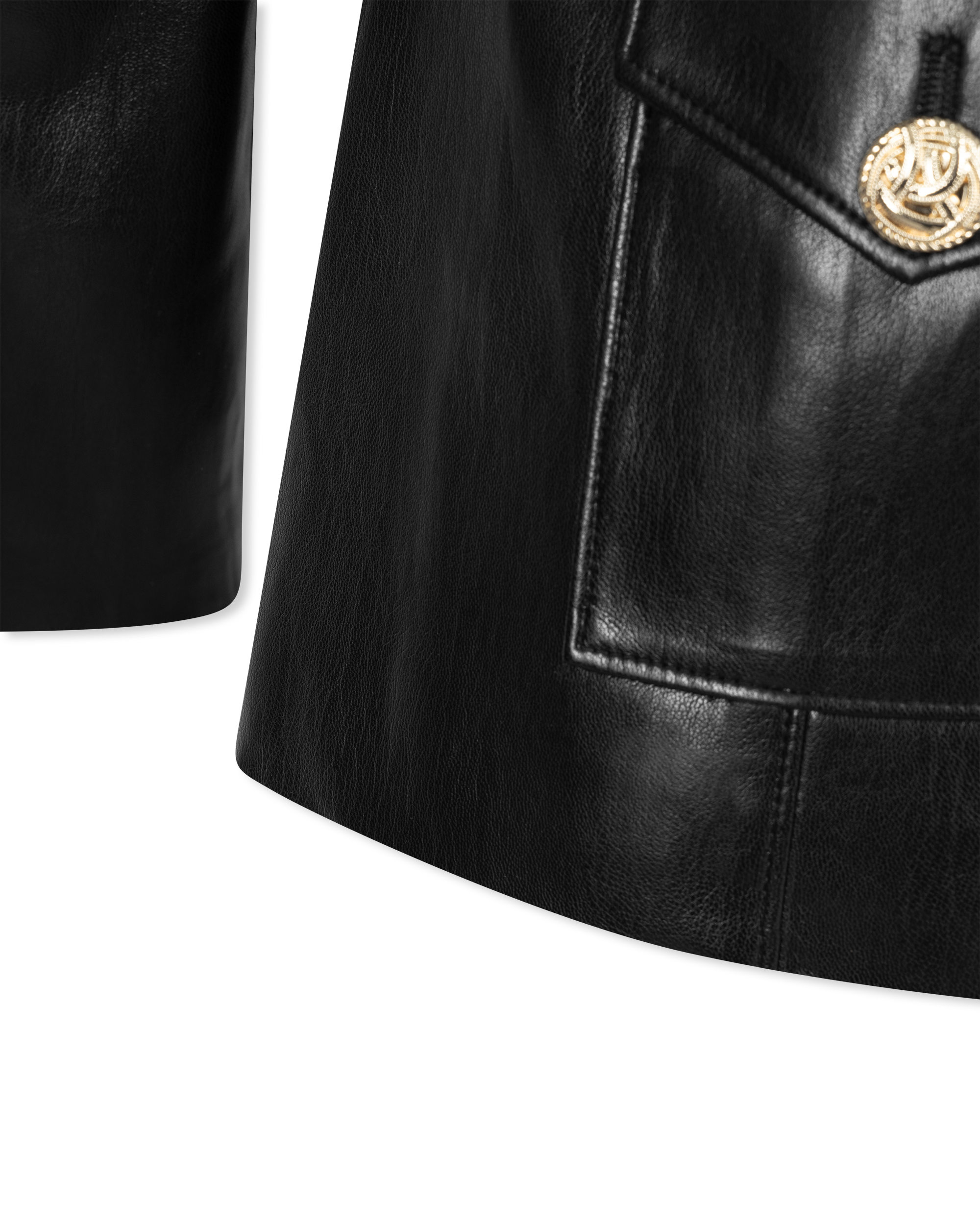 Larsine Vegan Leather Blazer