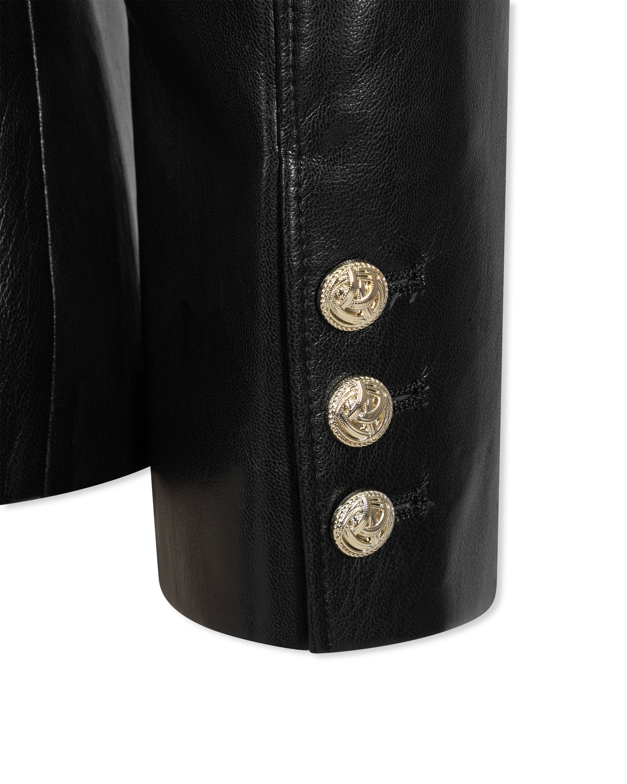 Larsine Vegan Leather Blazer