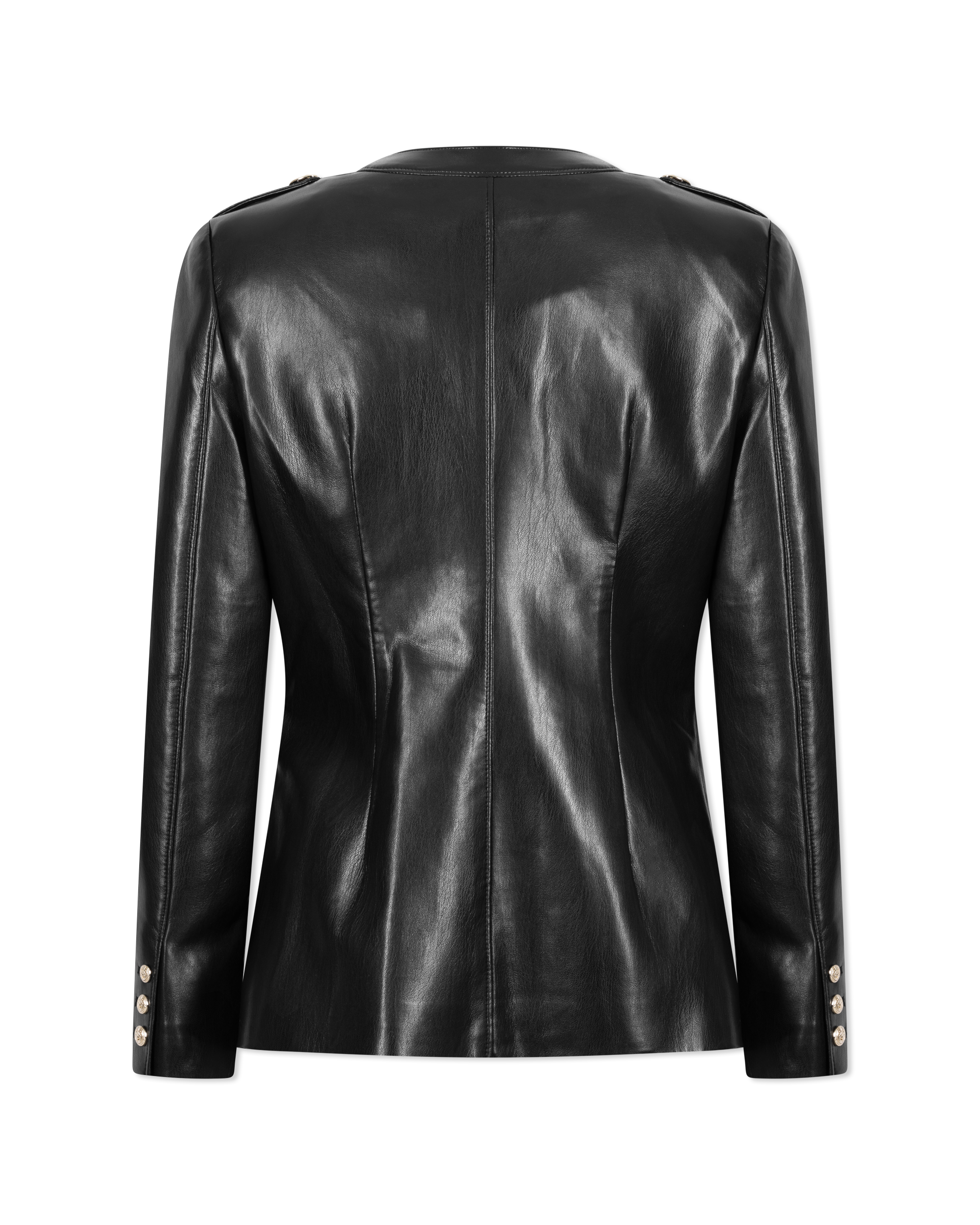 Larsine Vegan Leather Blazer