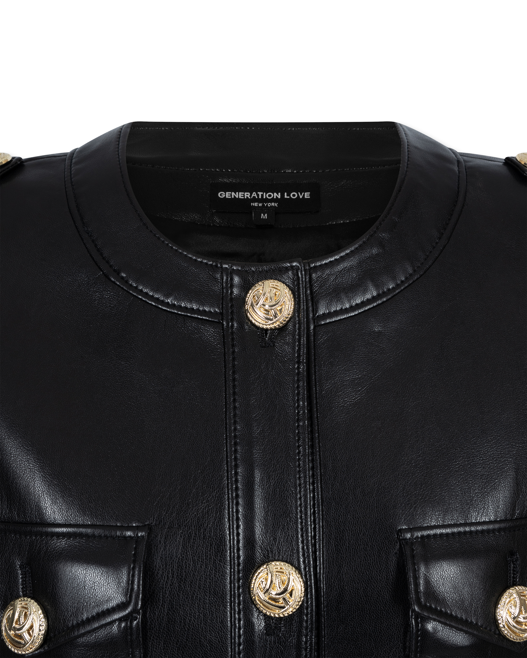 Larsine Vegan Leather Blazer