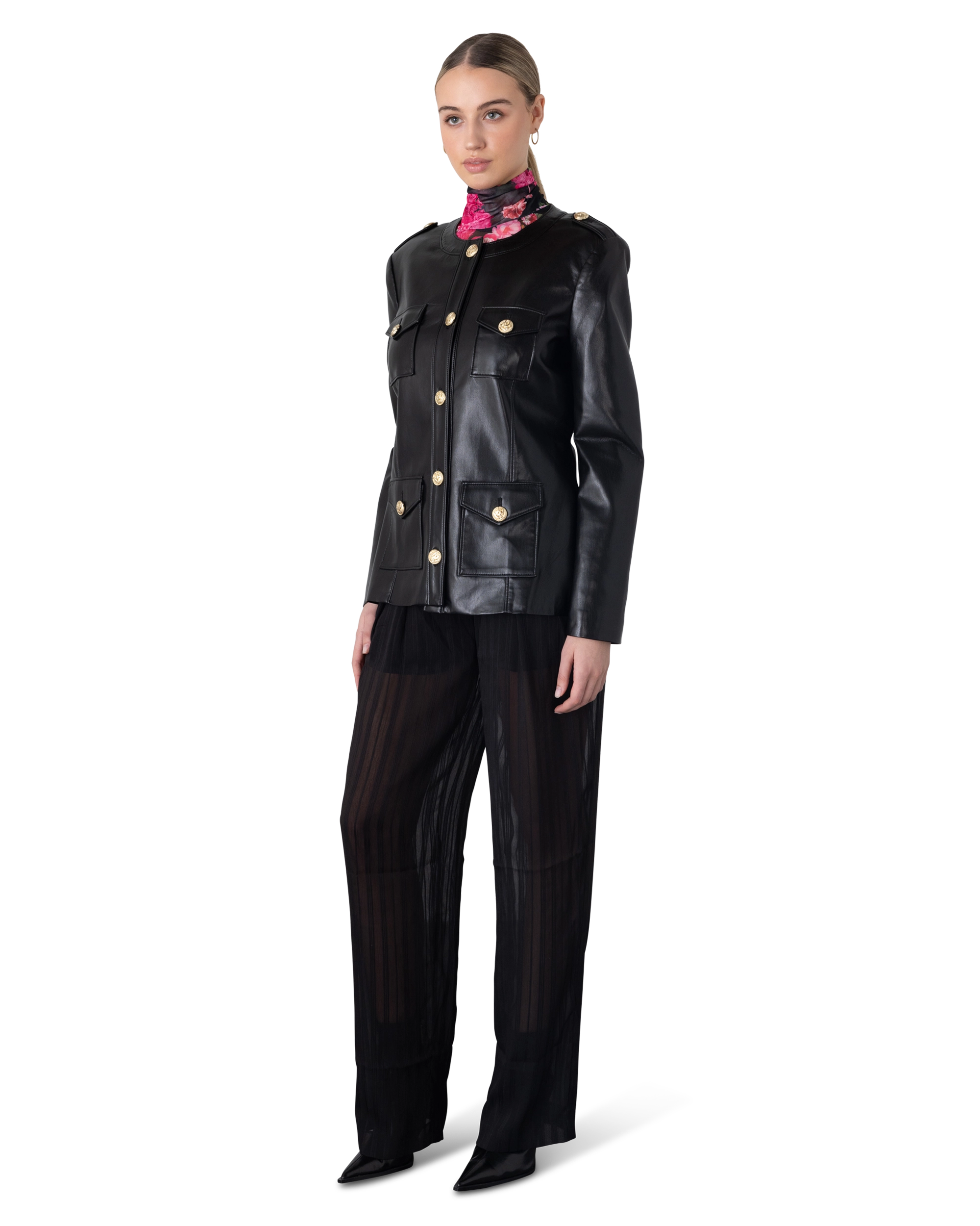 Generation Love Larsine Vegan Leather Blazer