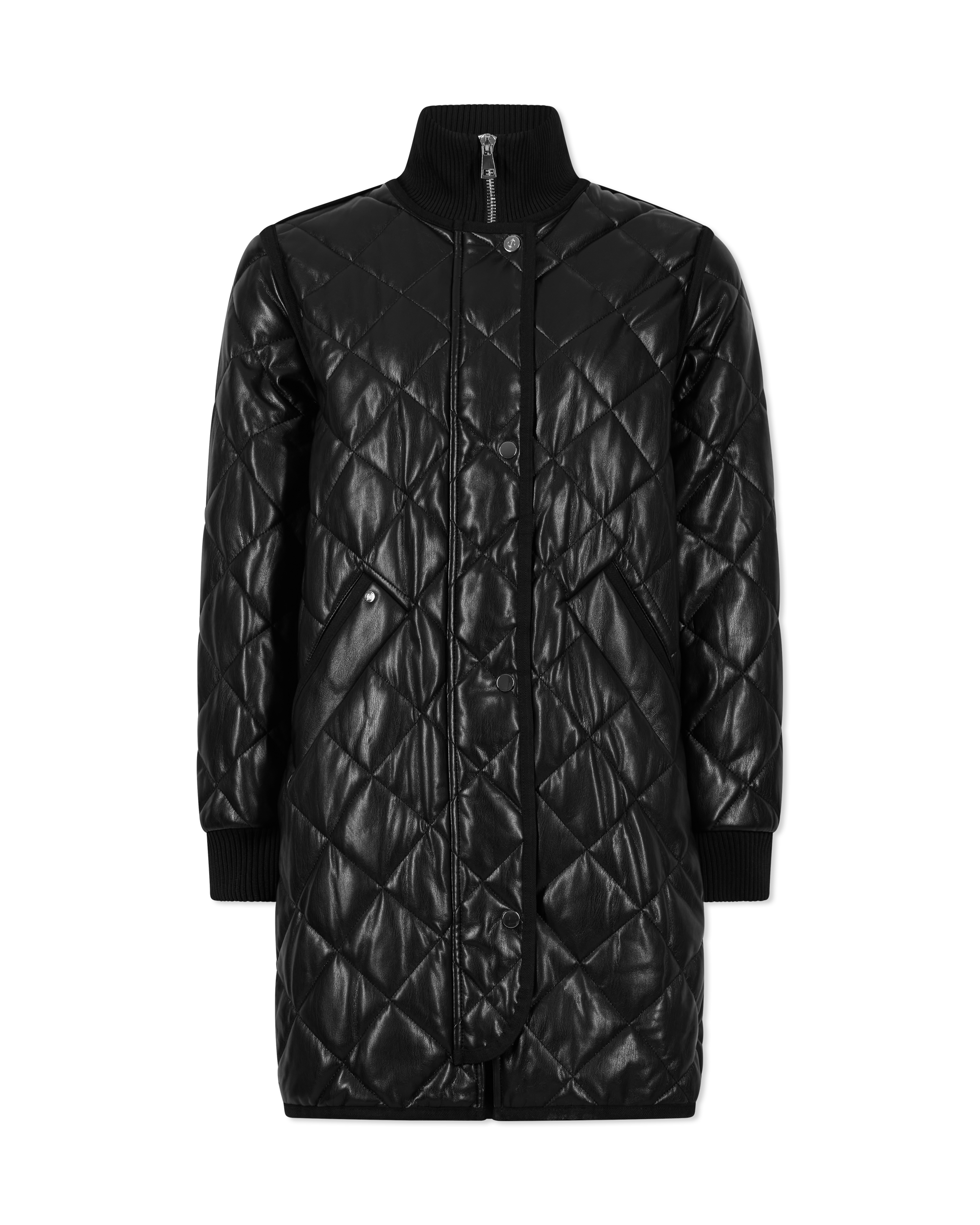 Liberty Vegan Leather Quilted Coat