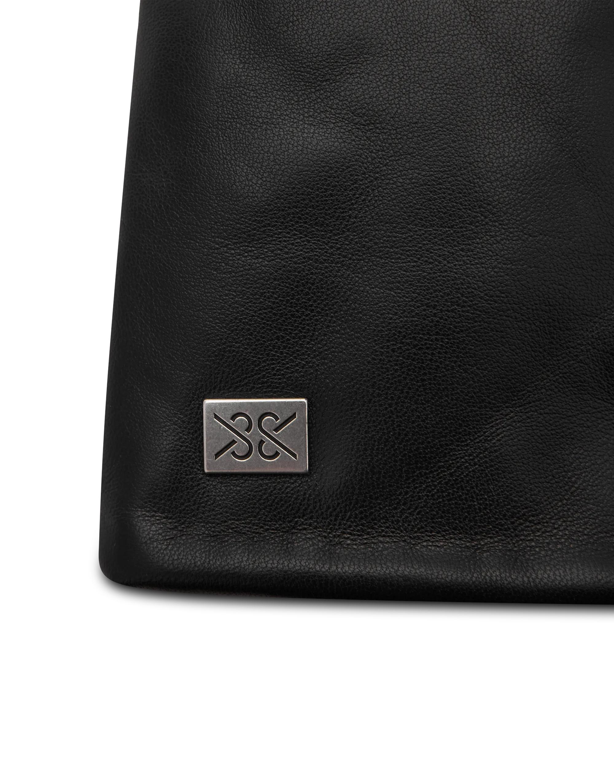 Black Leather Soia & Kyo Betrice Faux Shearling Lined Leather Mittens by SOIA & KYO | DIHSAN