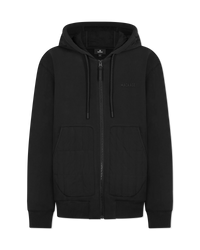 Cruz Zip-Up Hybrid Vertical Quilt Hoodie
