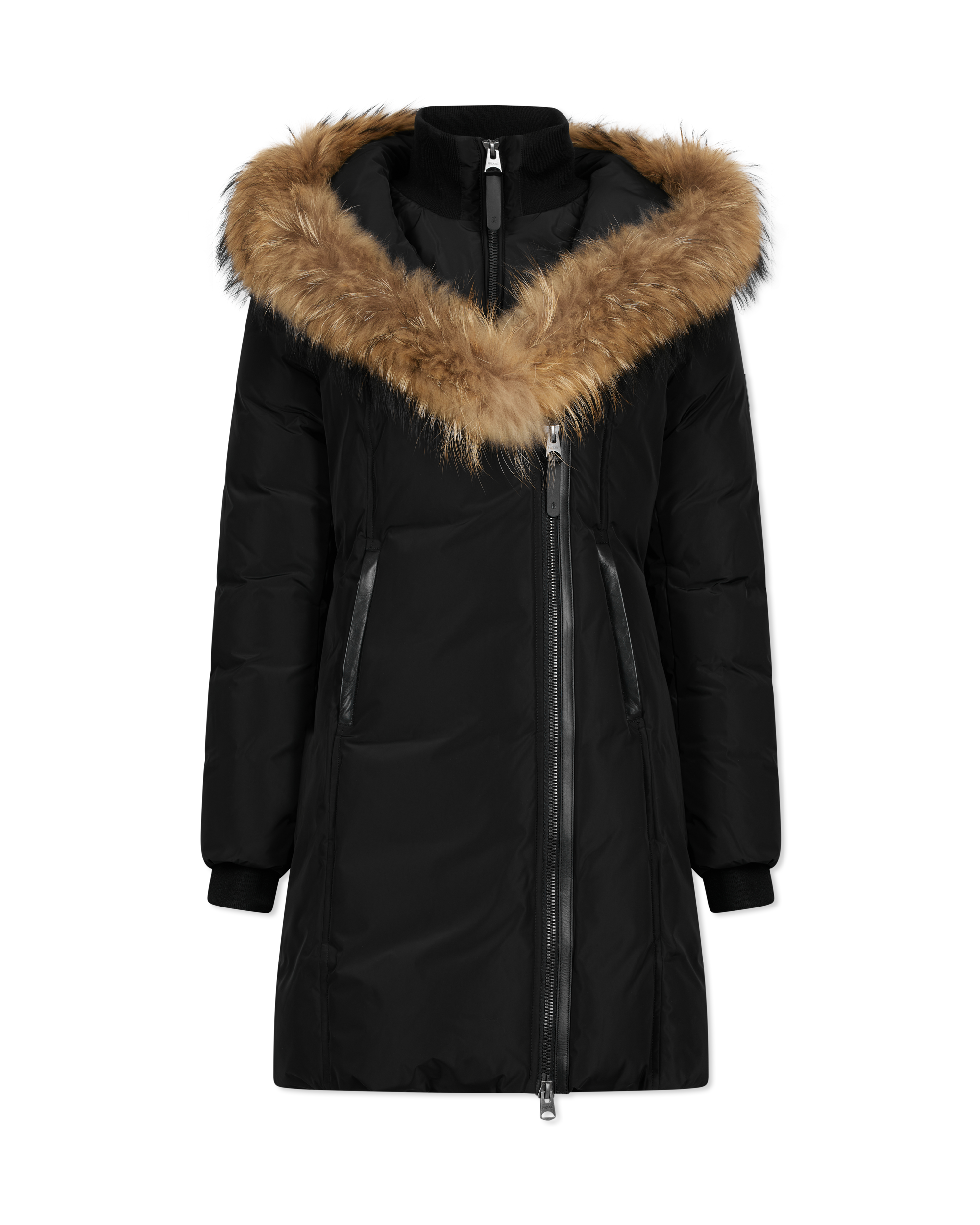 Kay-F Down Coat With Fur Collar