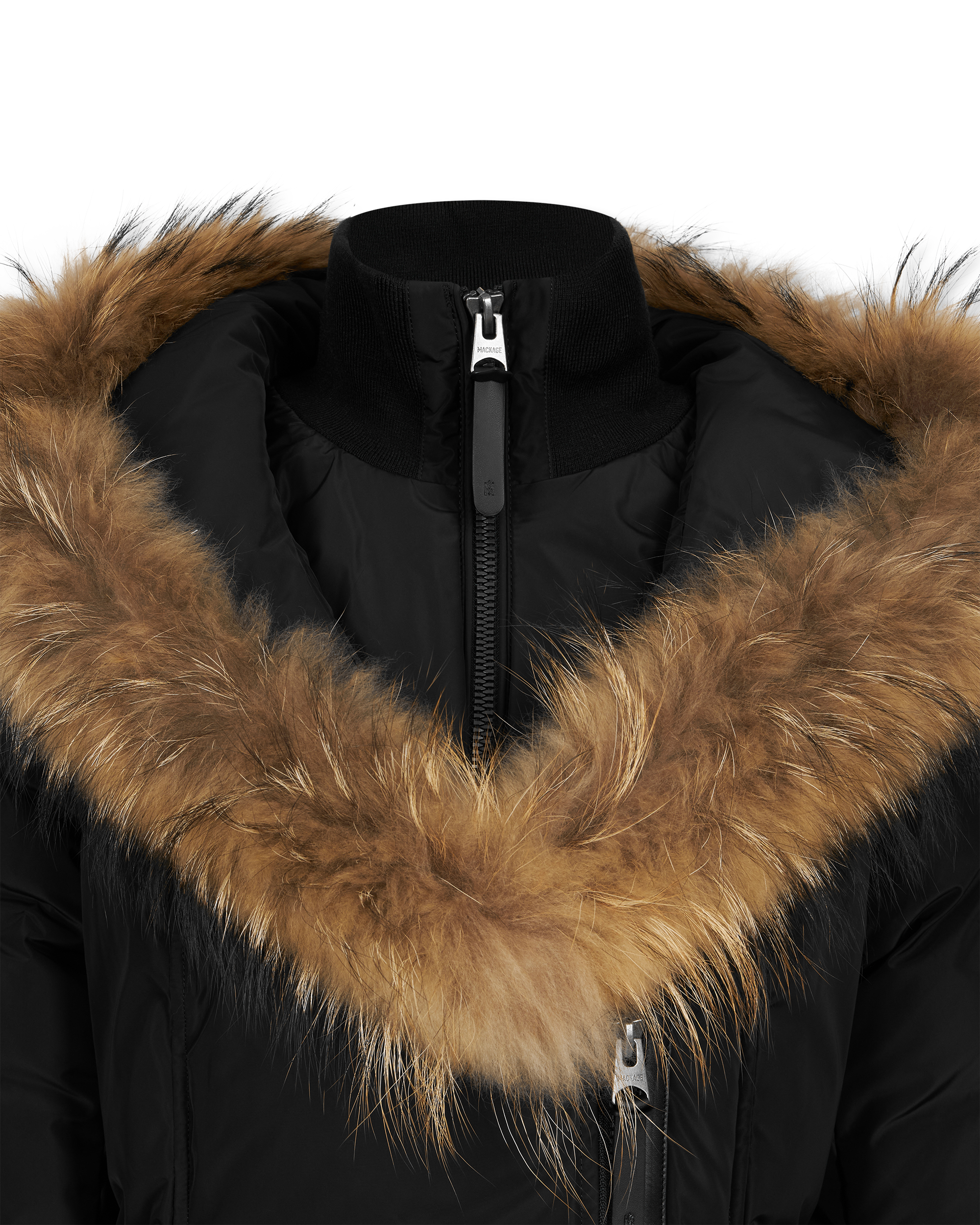 Kay-F Down Coat With Fur Collar