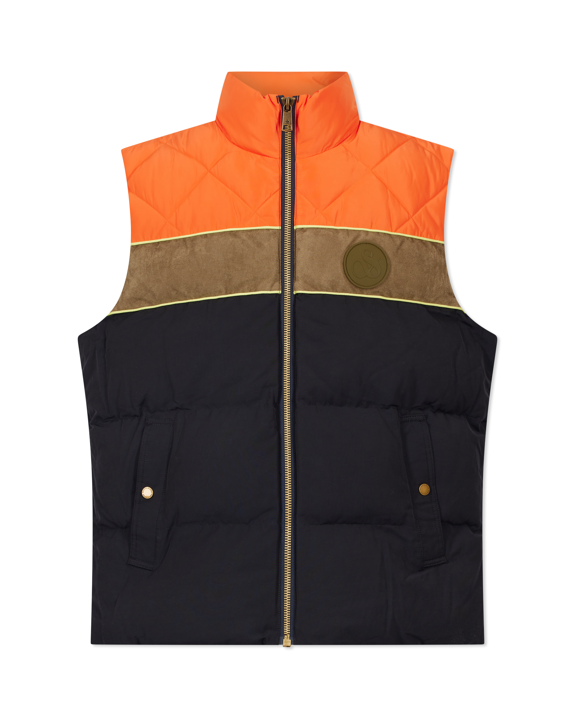 Ovela Mixed Media Quilted Vest