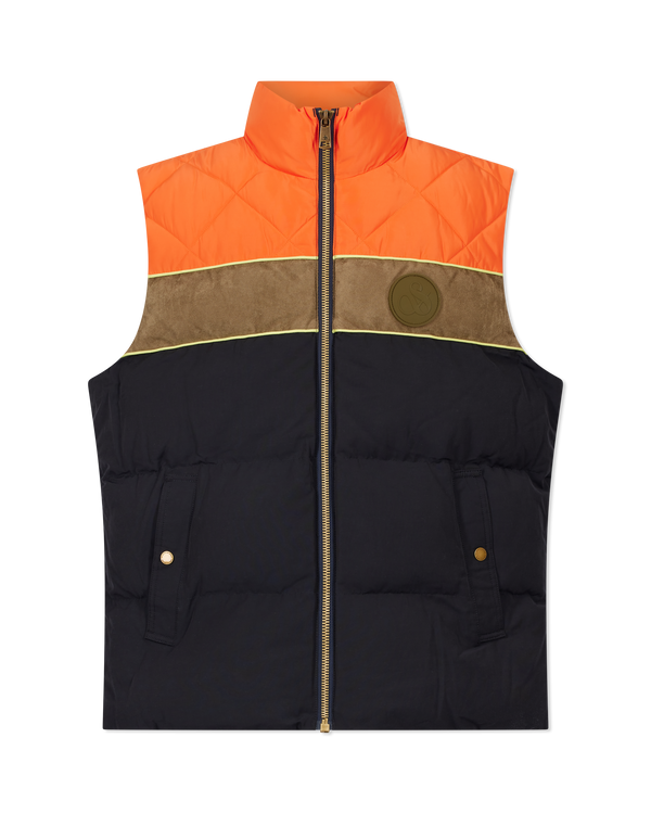 Ovela Mixed Media Quilted Vest