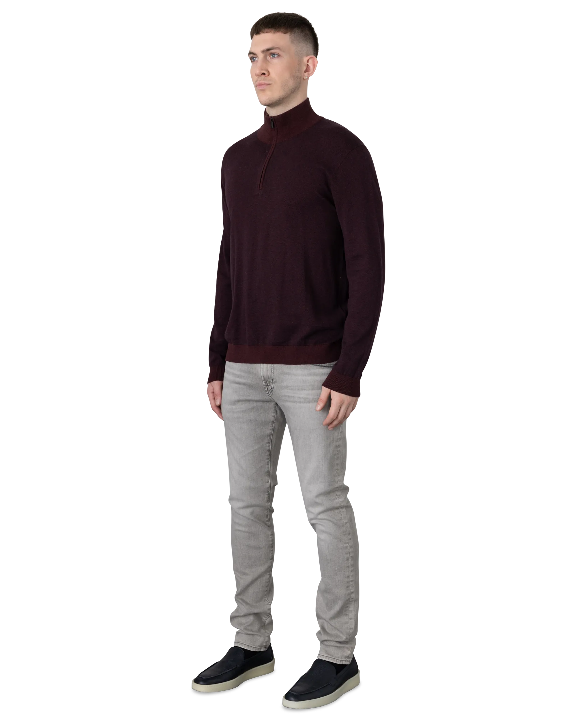 Grand Birdseye Half-Zip Sweater