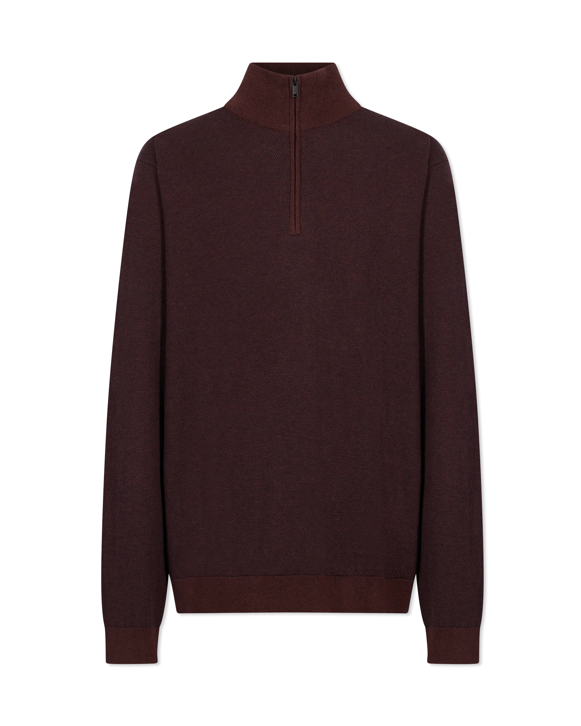 Grand Birdseye Half-Zip Sweater - DIHSAN