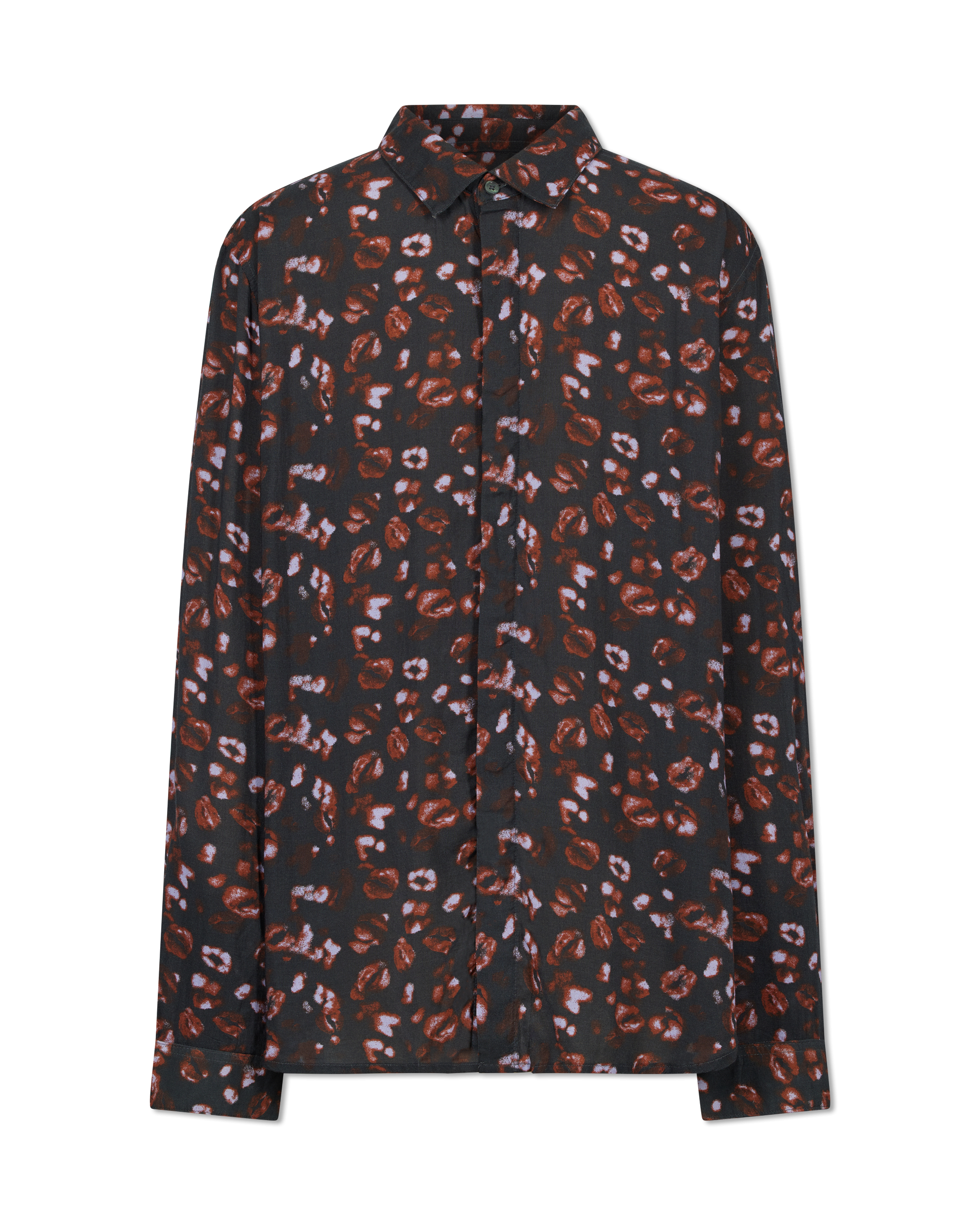 Rodney Kiss Printed Long Sleeve Shirt - DIHSAN