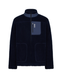 Sherpa Knit Zip-Up Sweatshirt
