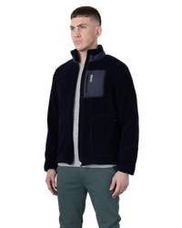 Sherpa Knit Zip-Up Sweatshirt