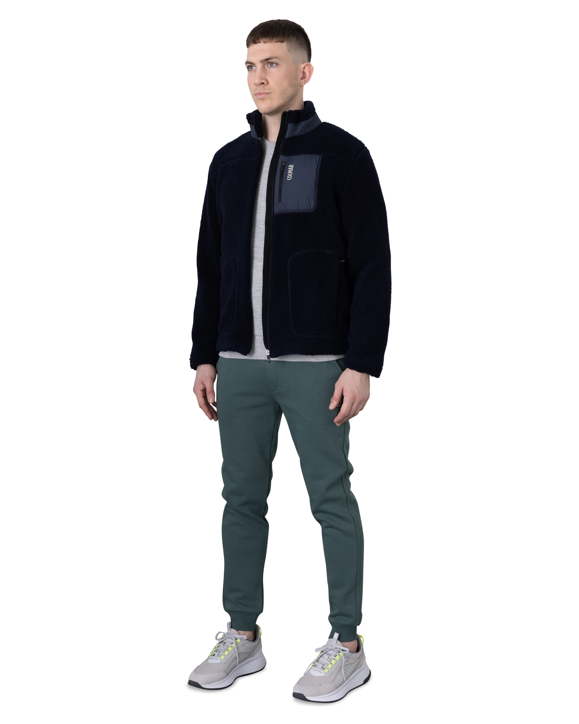 Sherpa Knit Zip-Up Sweatshirt