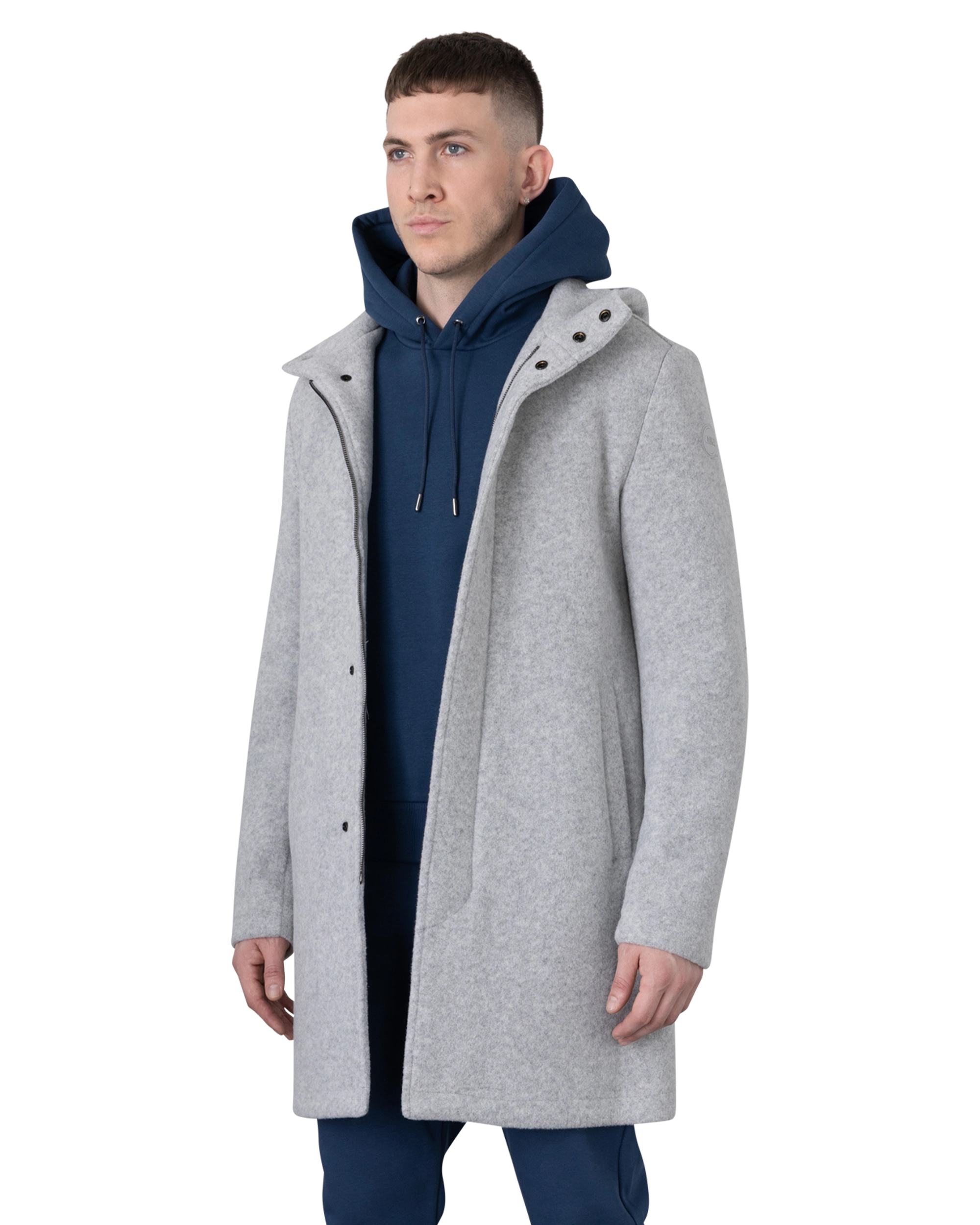 Cohesion Hooded Wool Baize Coat
