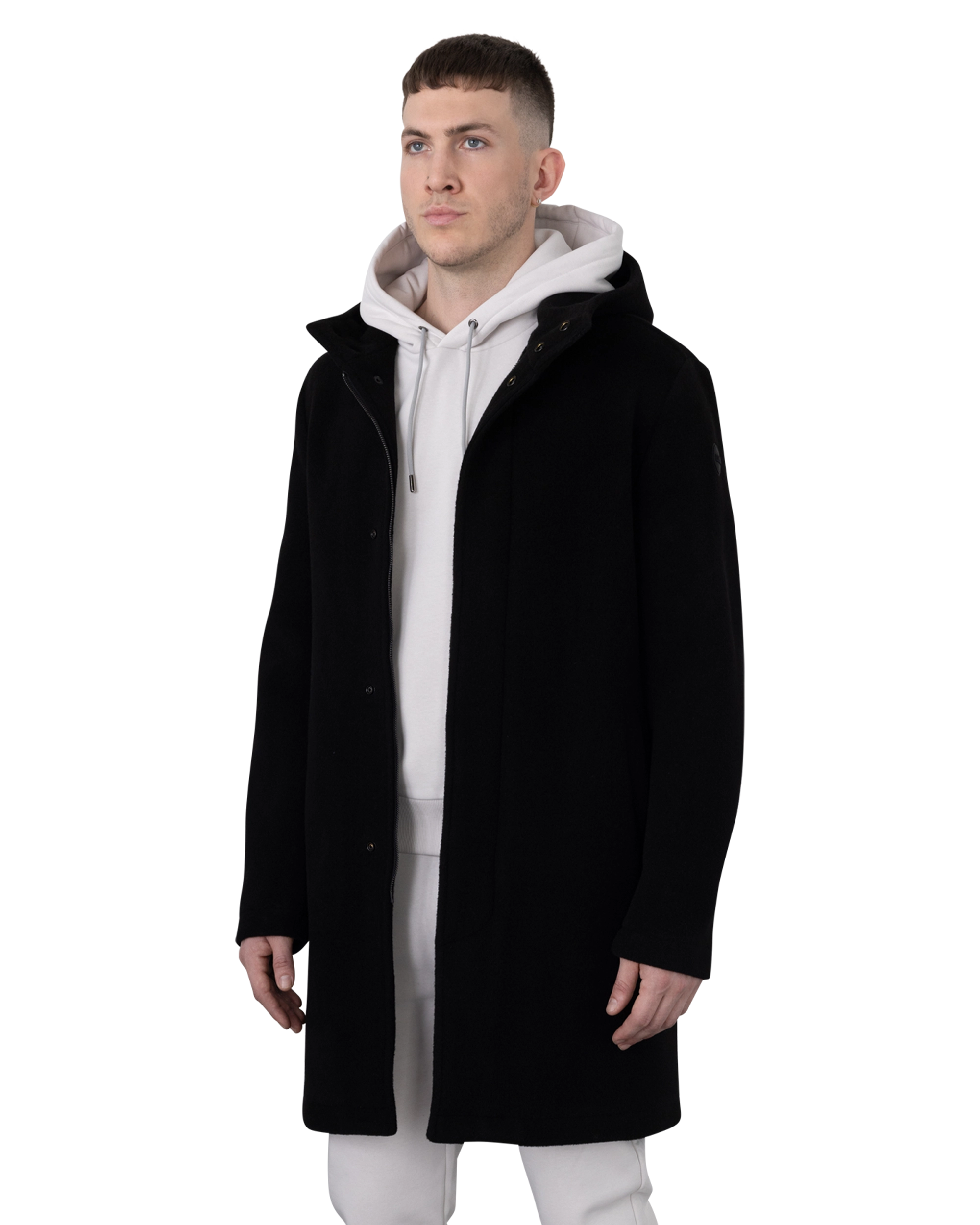 Cohesion Hooded Wool Baize Coat