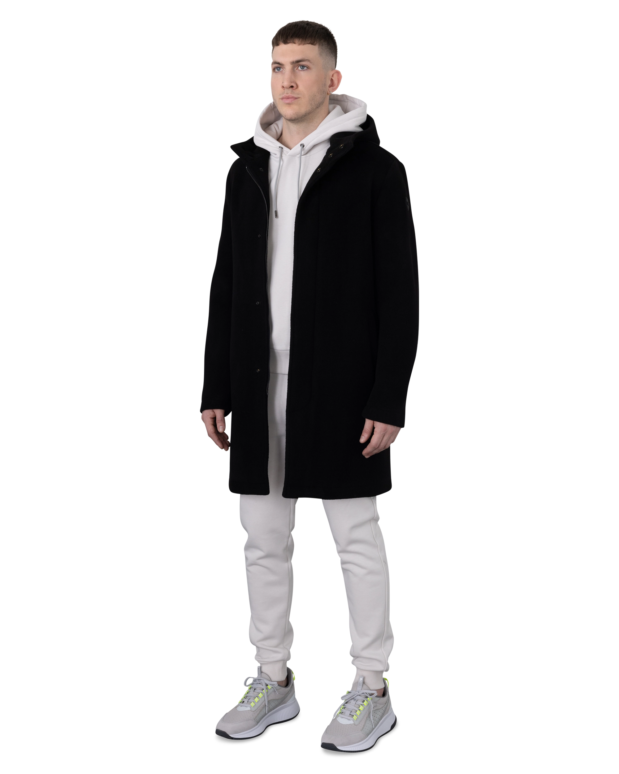 Cohesion Hooded Wool Baize Coat