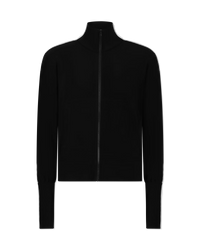 Side Stripe Turtle Neck Zip Up Jacket