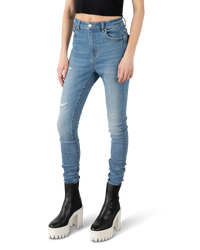 Skinny High Rise Purple Jeans