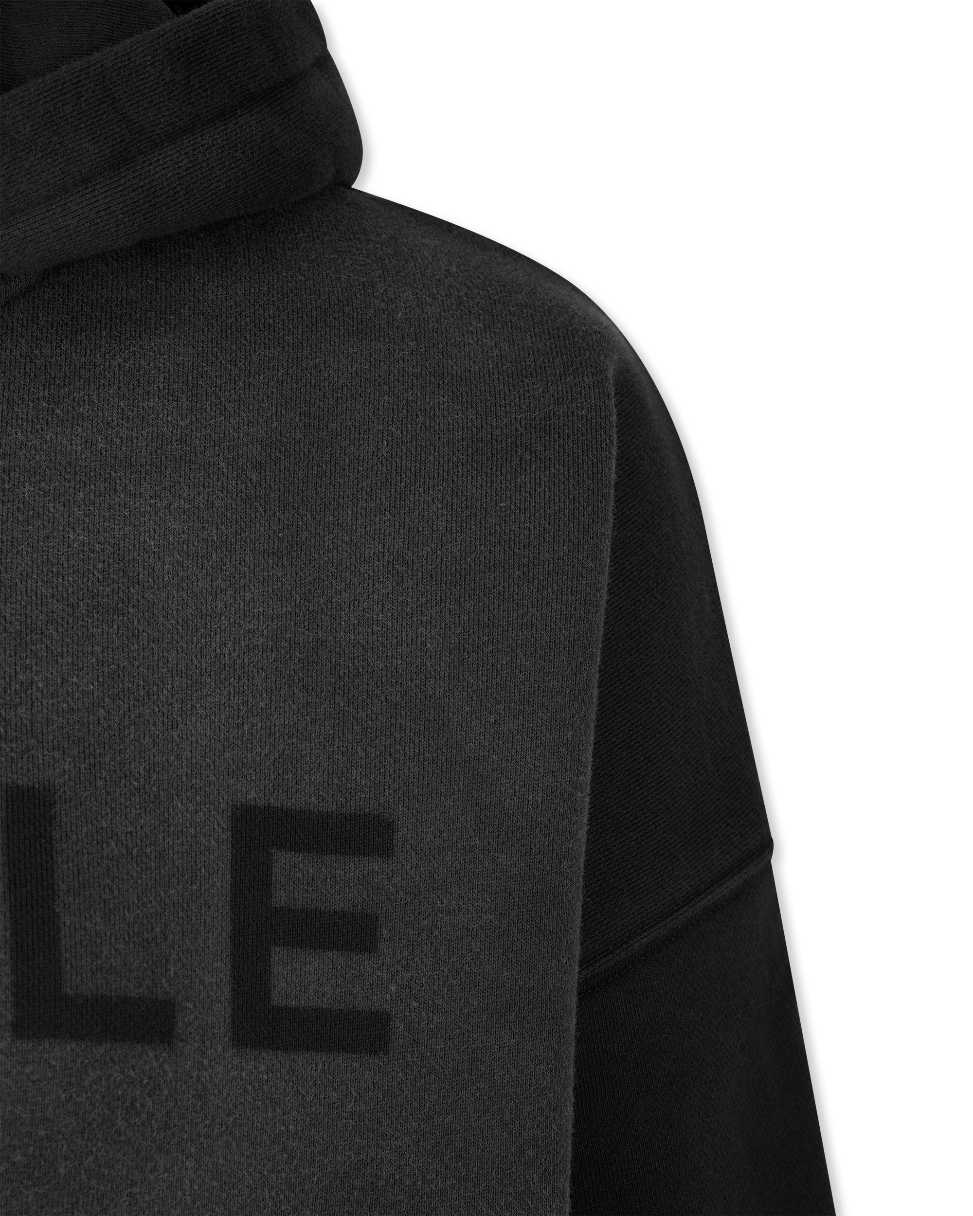 Heavyweight Fleece Raw Hem Hoodie - DIHSAN