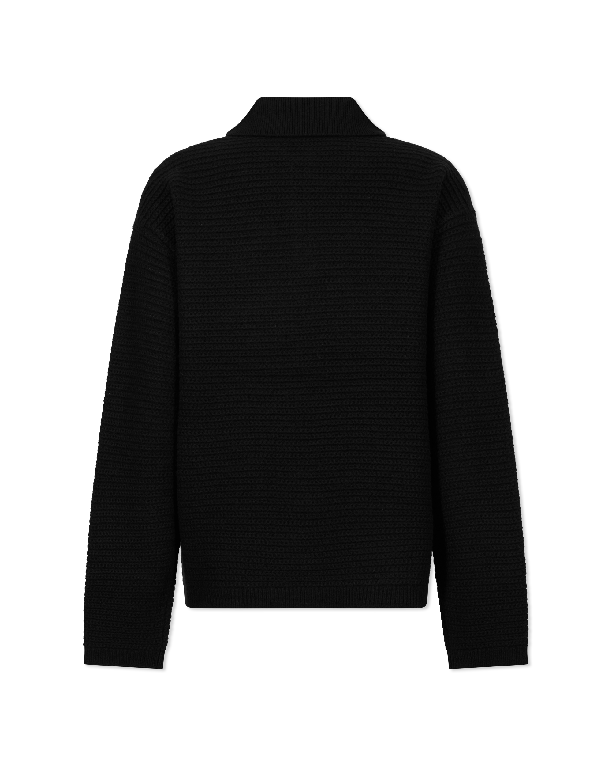 Embroidered Polo Sweater - DIHSAN