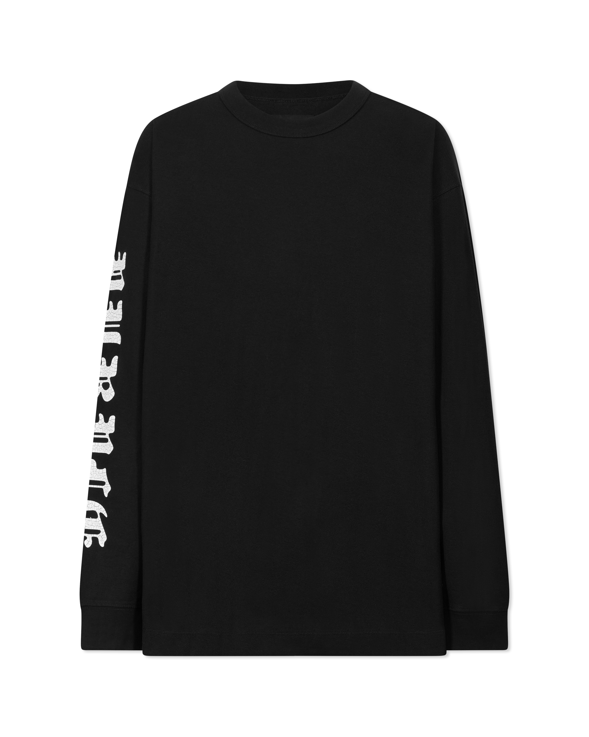 Textured Logo Jersey Long Sleeve Shirt