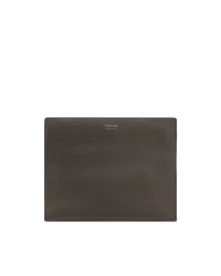 Grained Leather Flat Pouch - DIHSAN