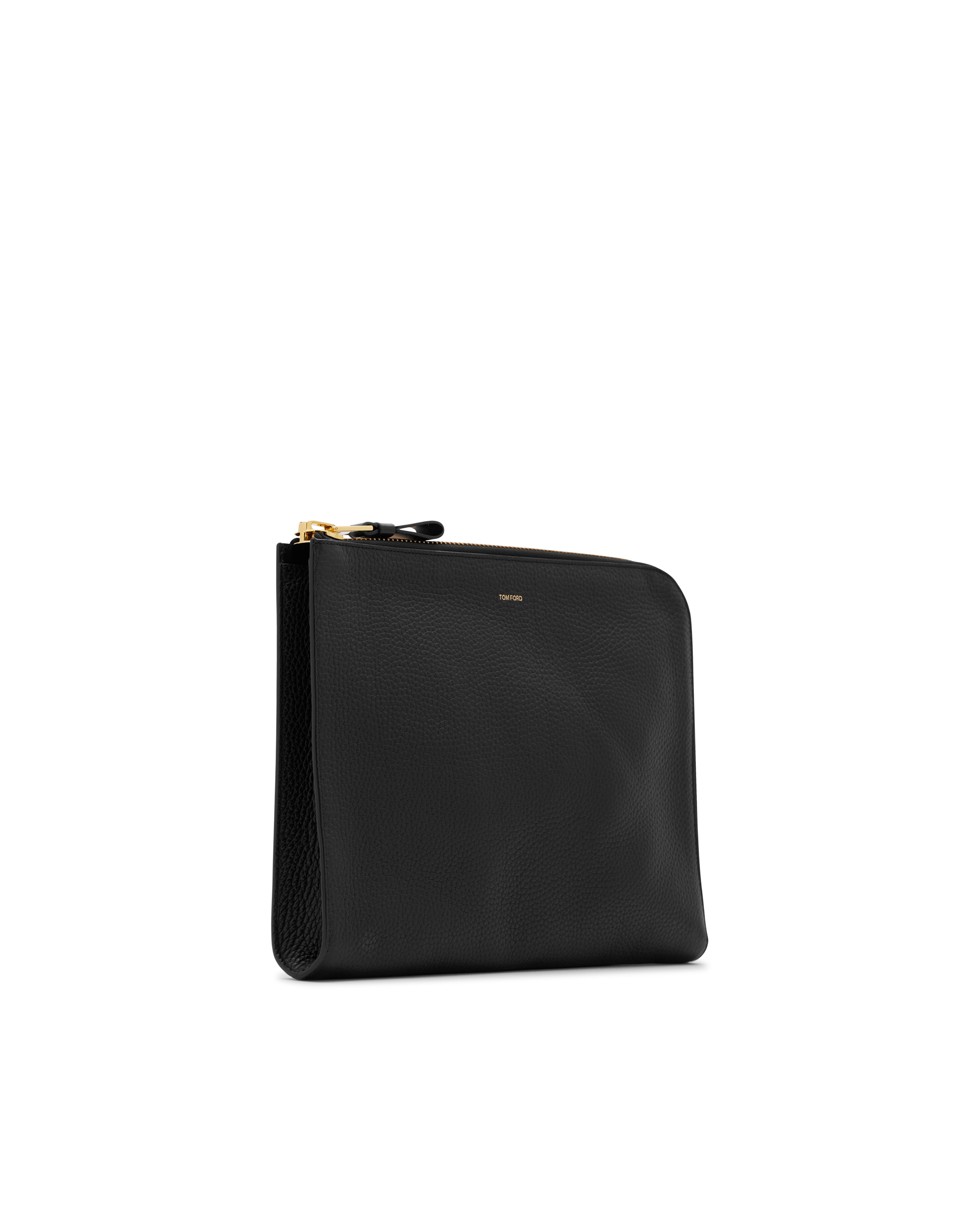 Buckley Embossed Leather Zip Portfolio - DIHSAN