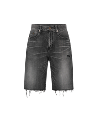 Raw Edge Denim Bermuda Short - DIHSAN