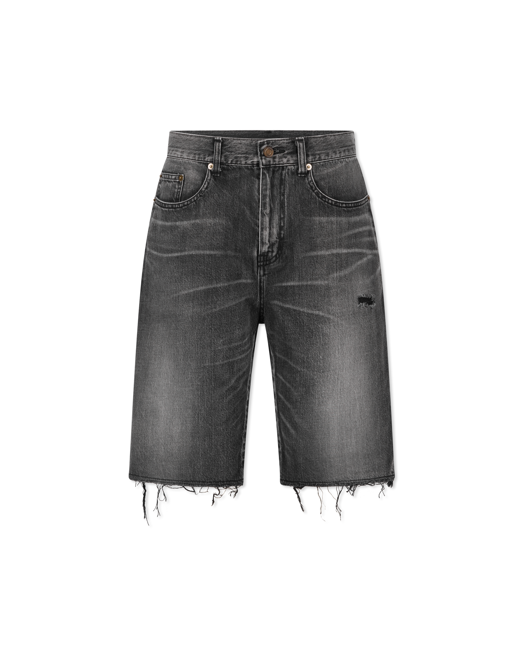 Raw Edge Denim Bermuda Short