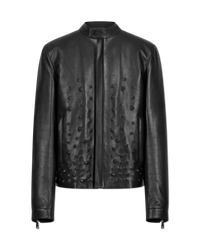 Laser Cut Studded Jacket - DIHSAN