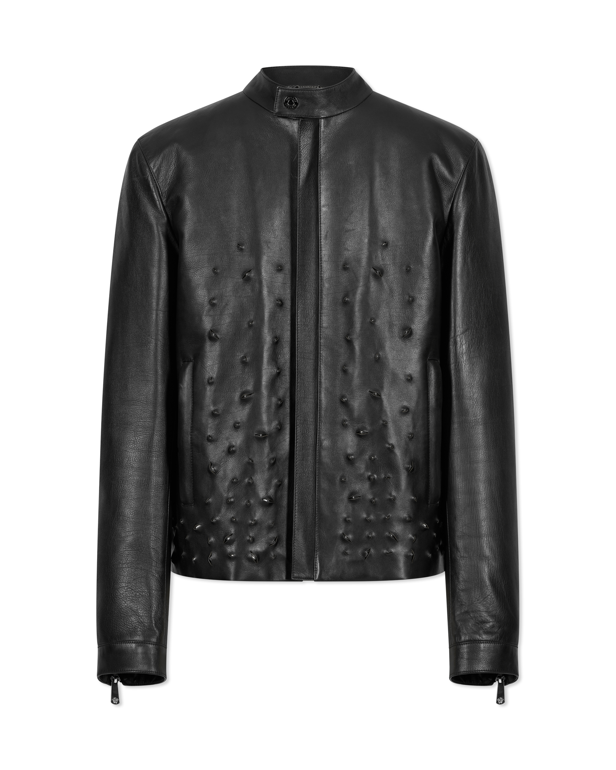 Laser Cut Studded Jacket - DIHSAN