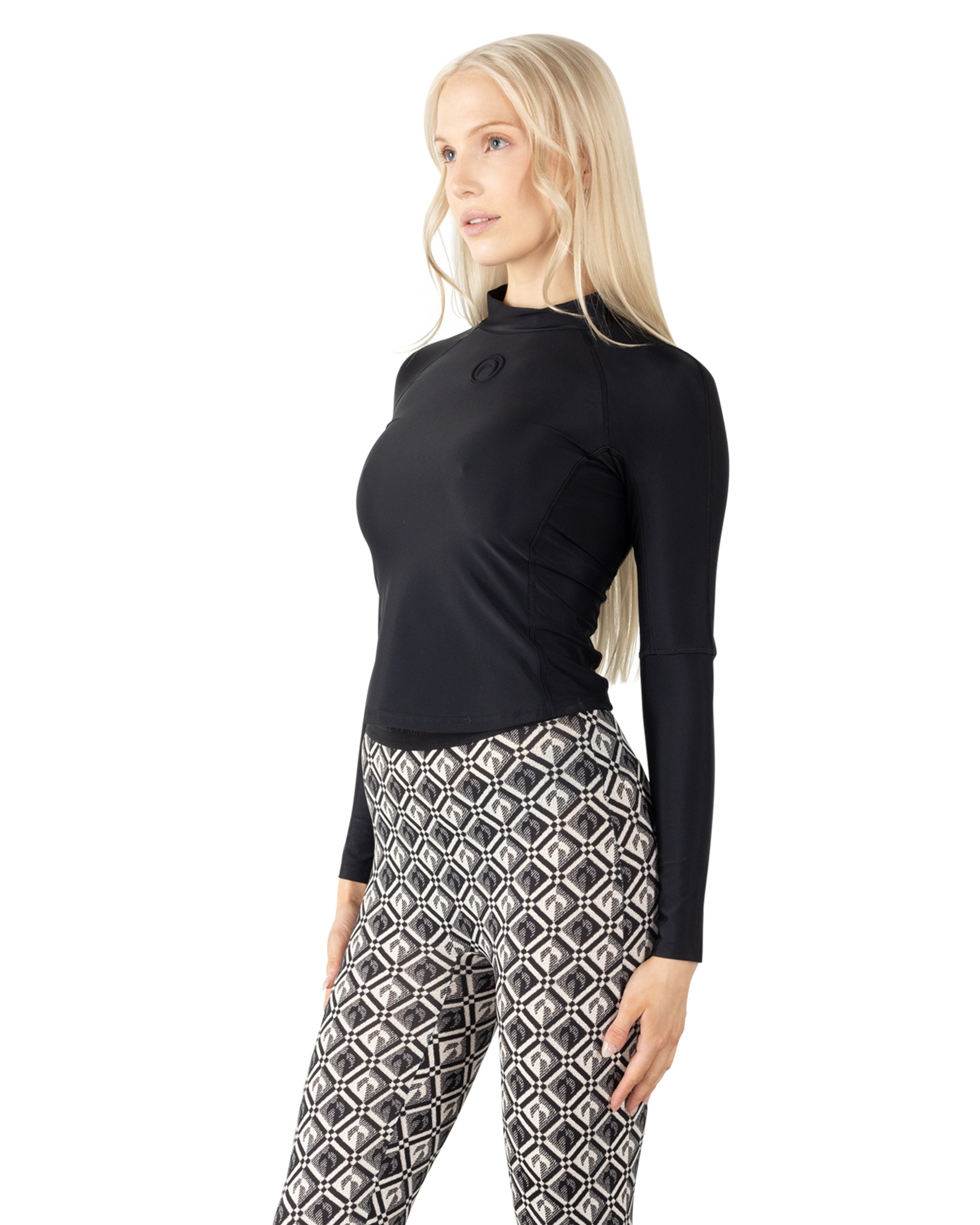 Logo-Embossed Stretch Top