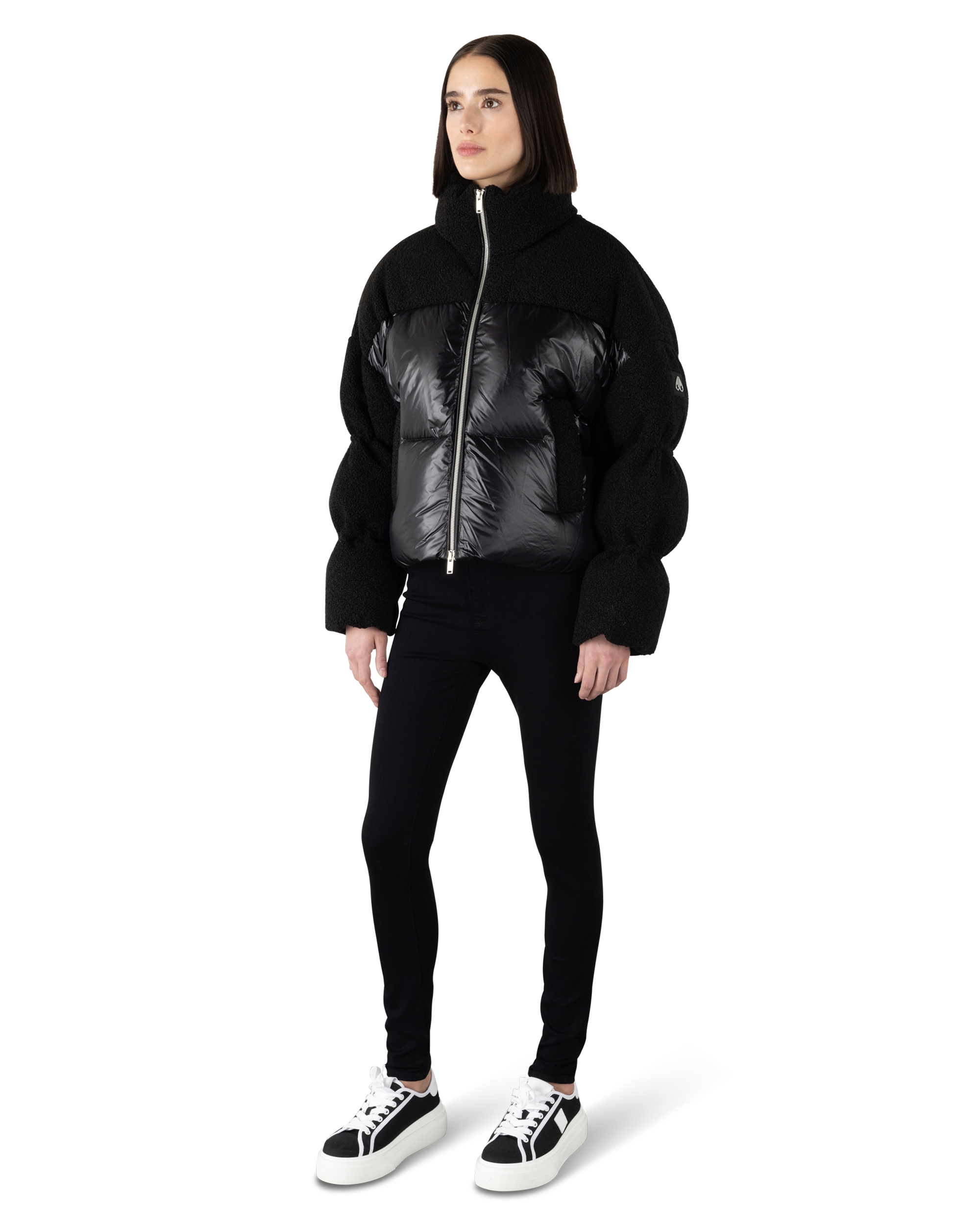 Moose Knuckles Agate Shearling Down Puffer Jacket