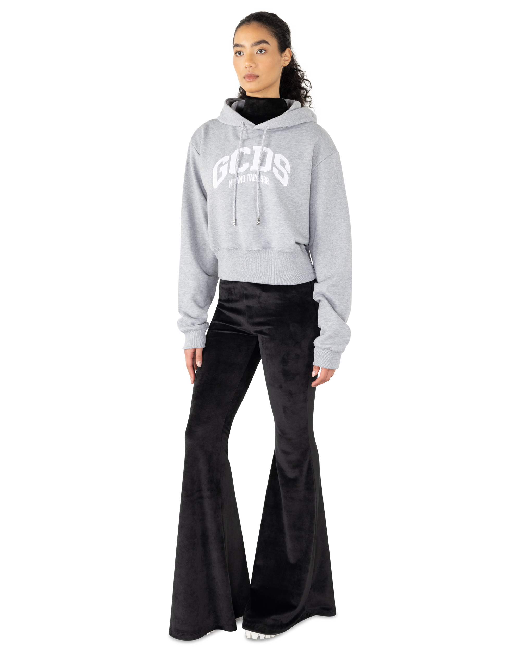 Lounge Logo Cropped Hoodie