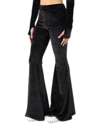 Velvet Choker Flare Trousers