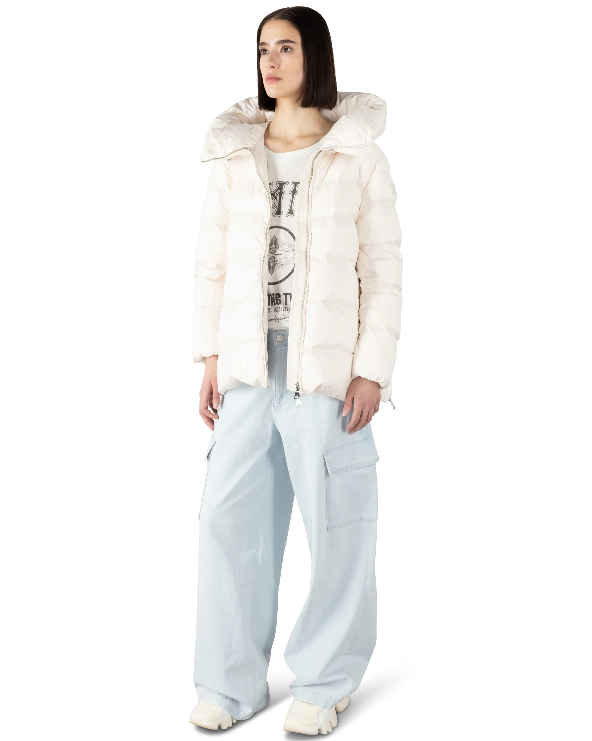 A-Shape In Cocoon Down Puffer Jacket