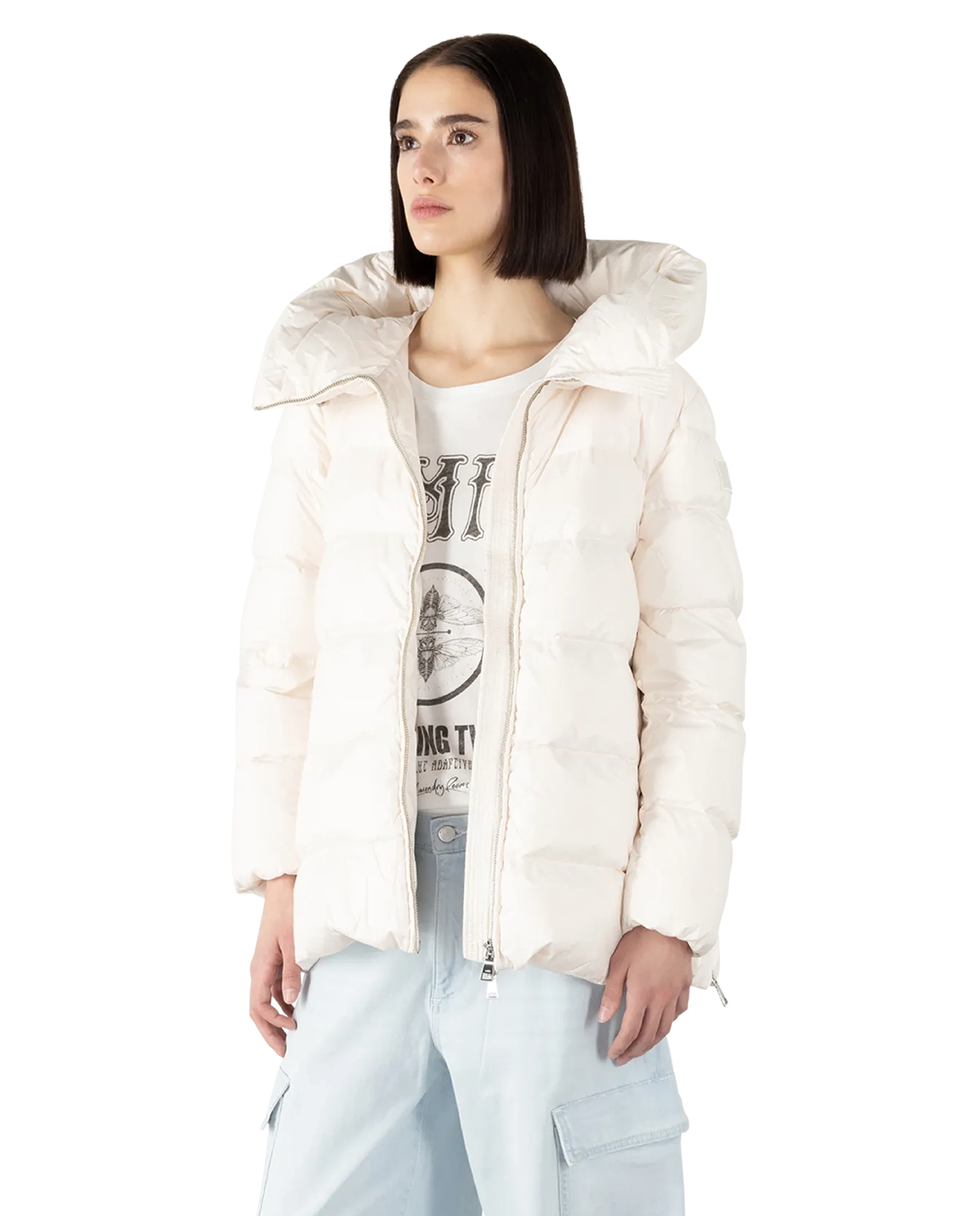 A-Shape In Cocoon Down Puffer Jacket