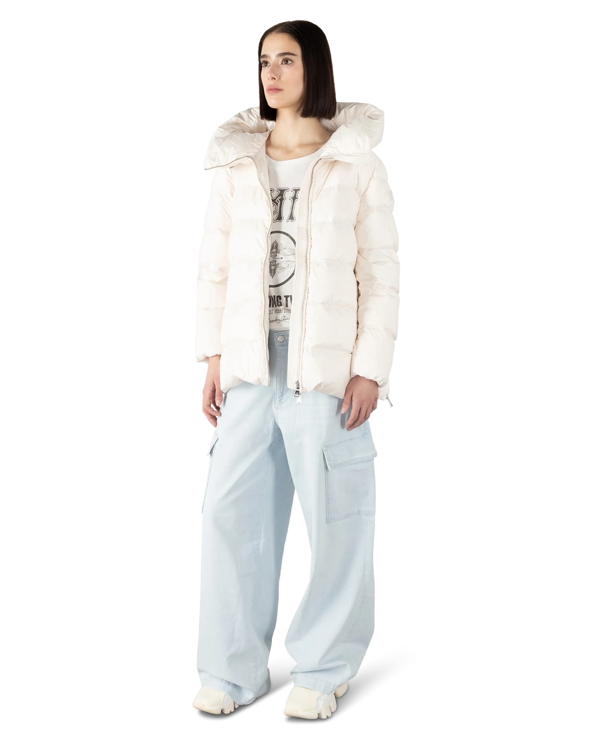 A-Shape In Cocoon Down Puffer Jacket