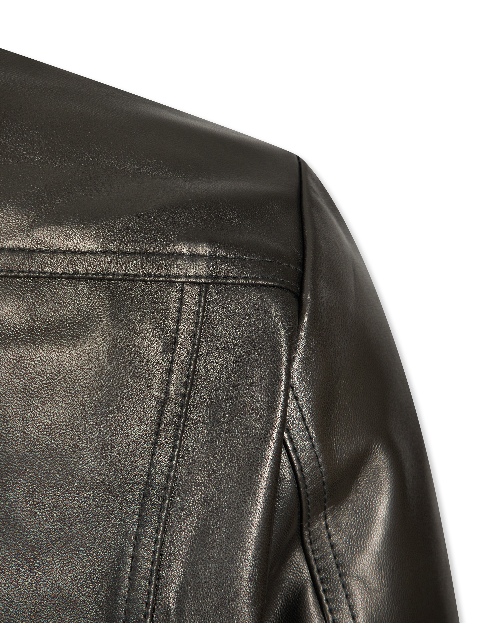 Winni Cropped Leather Jacket