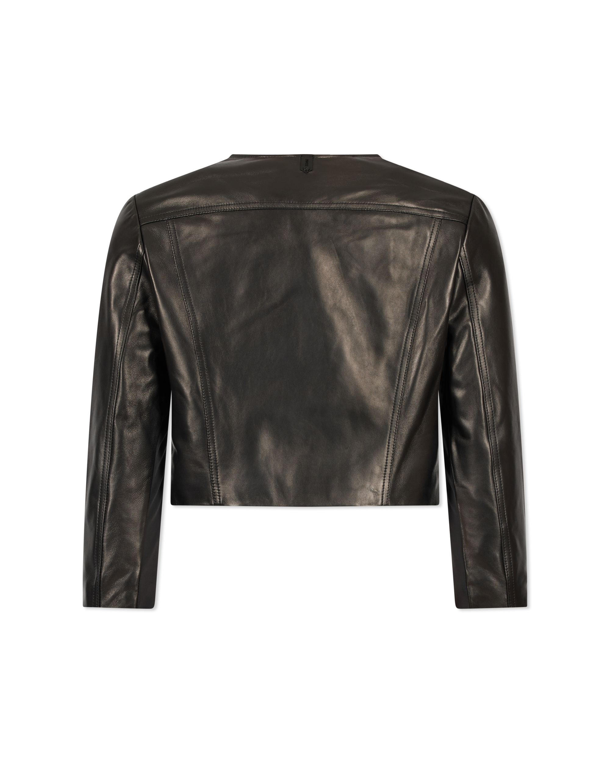 Winni Cropped Leather Jacket