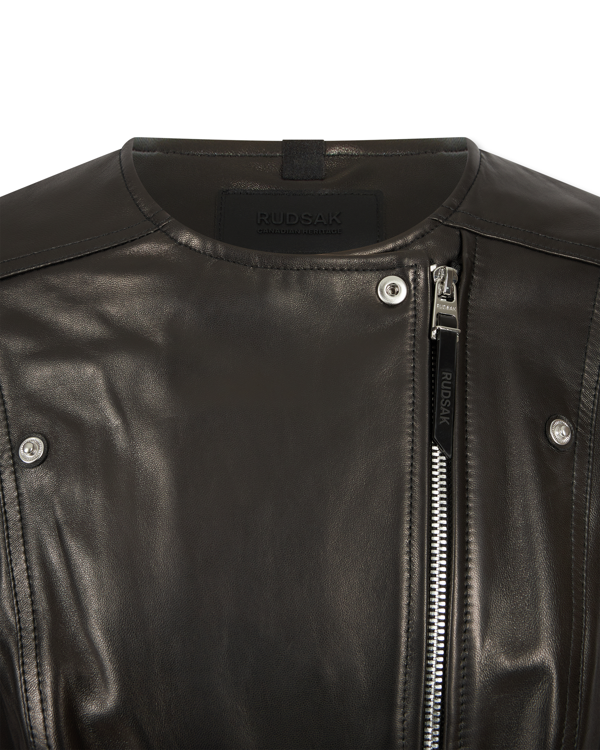 Winni Cropped Leather Jacket