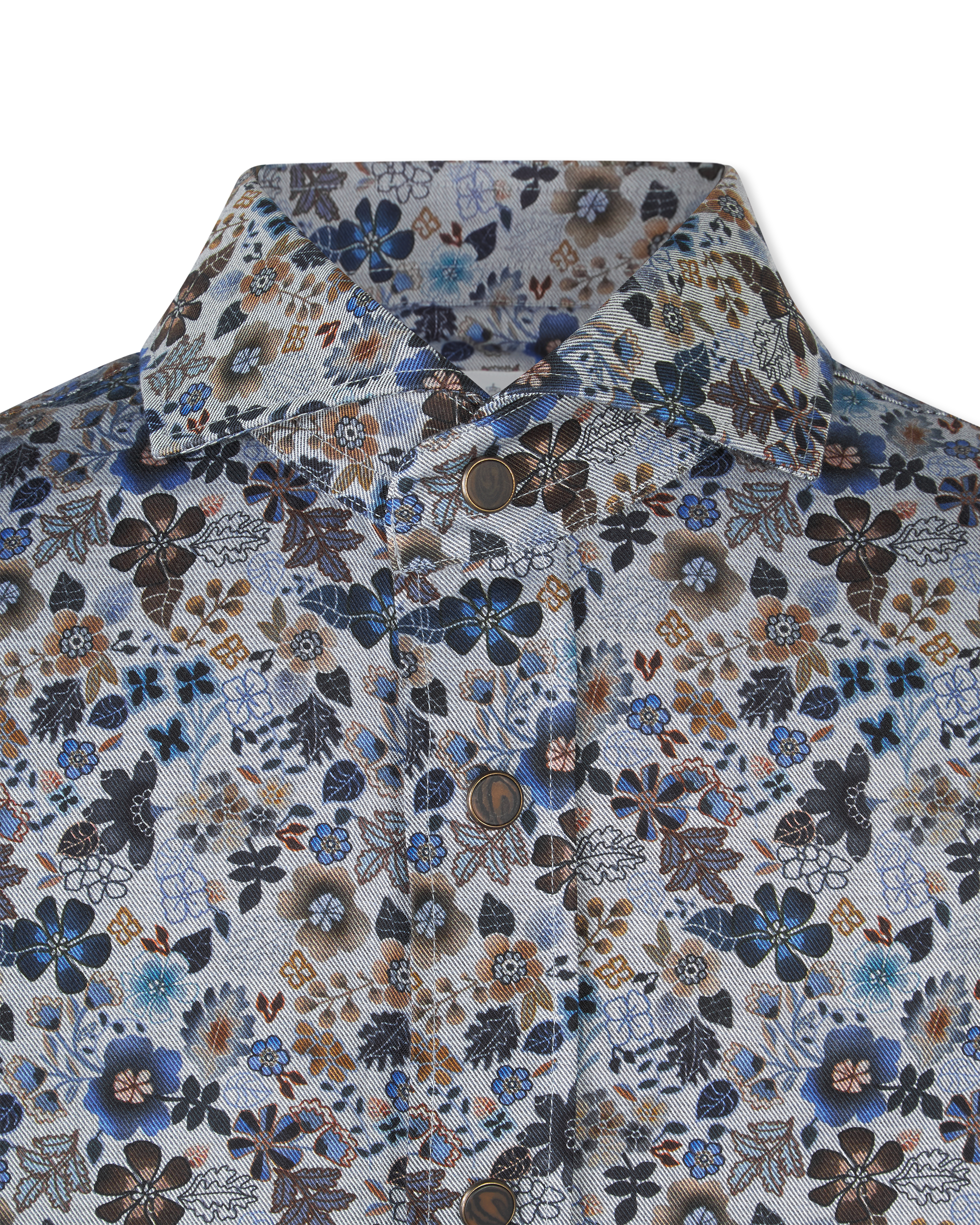 Floral Printed Twill Shirt