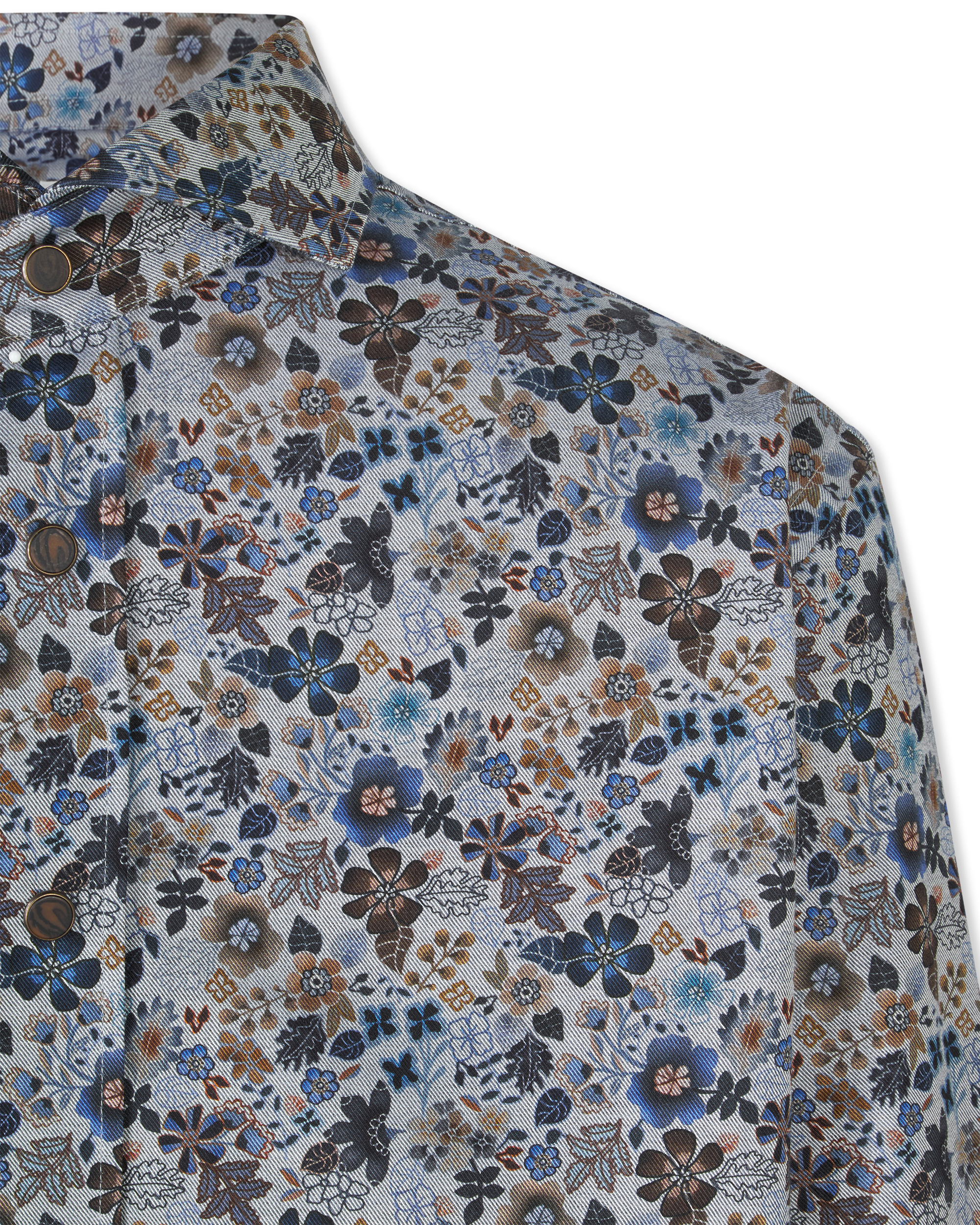 Floral Printed Twill Shirt