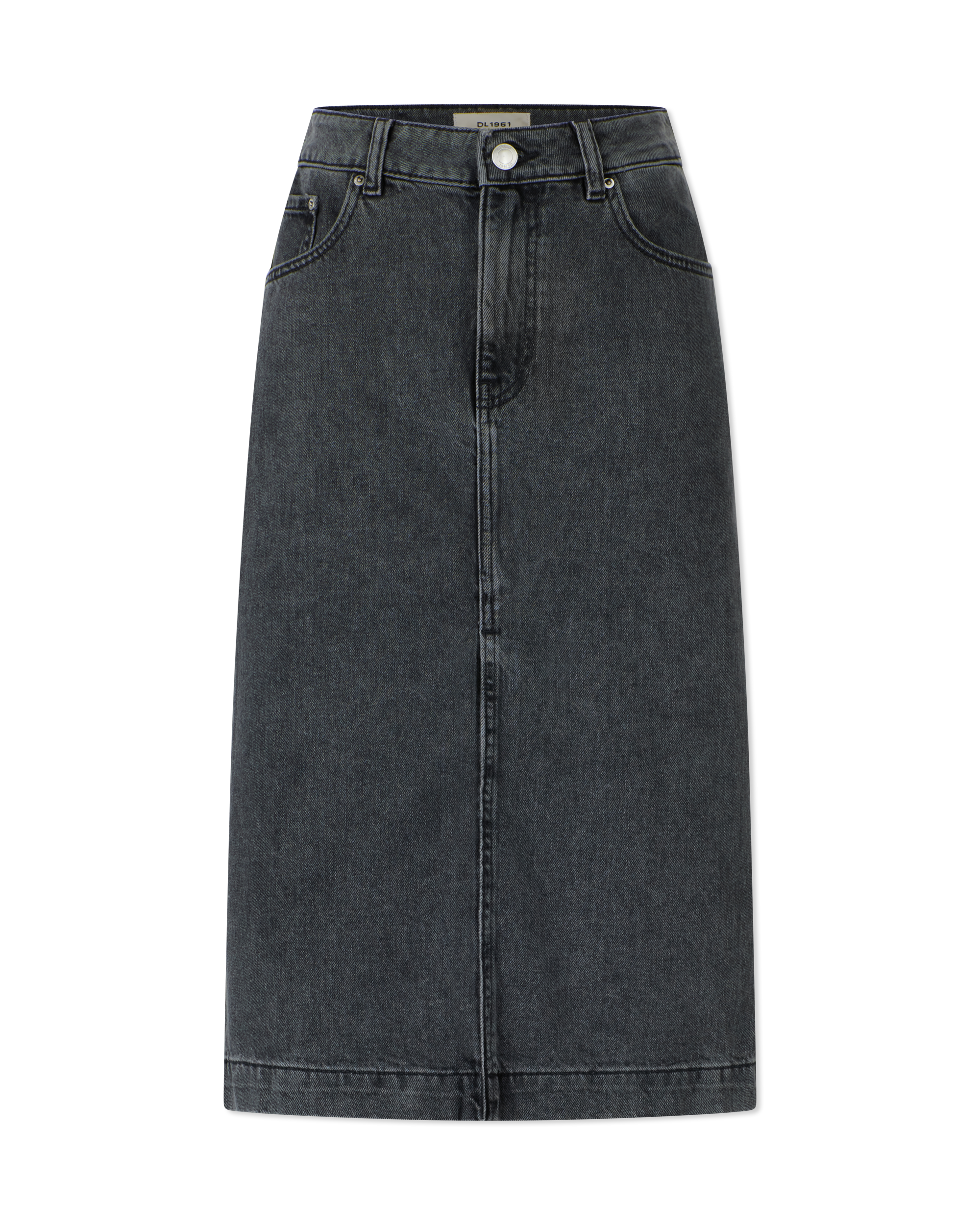 DL1961 Lexie High Rise Midi Denim Skirt